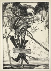 Die Wacht am Rhein, illustratie uit The Kaiser